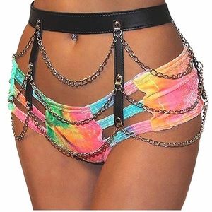 Chain, harness, garter , bdsm , festival wear